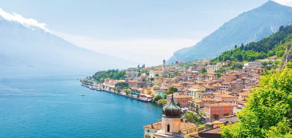 amazing view on Limone Sul Garda town on Lake Garda © lukaszimilena - stock.adobe.com